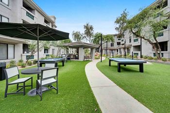 Courtyard with outdoor games